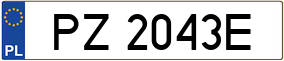 Trailer License Plate